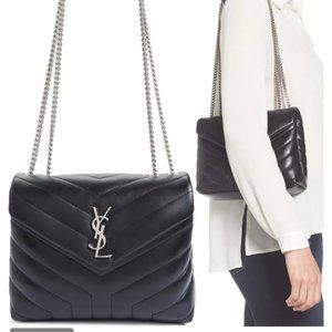 YSL Loulou Small Matelasse Calfskin Flap Bag